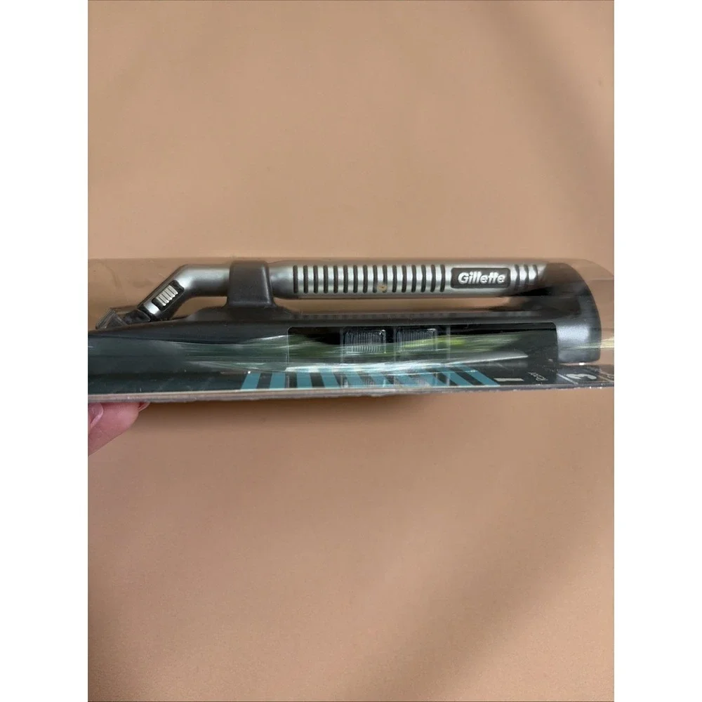 Gillette Sensor Razor (1989) - 3 Cartridges - HANDLE MADE IN USA New Old Stock